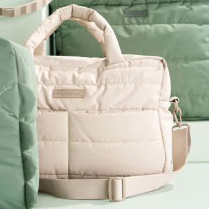Sac à langer Matelassé en PET recyclé "Beige" Done by Deer