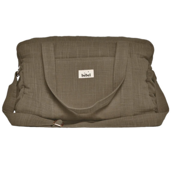 Sac à langer 24/48H en gaze de coton "Kaki"