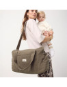 Sac à langer 24/48H en gaze de coton "Kaki"