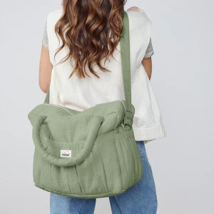 Sac à langer en double gaze de coton "Comme un bonbon" Amande Bebel