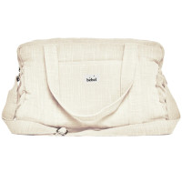 Sac à langer en double gaze de coton "24/48H" Sable Bebel