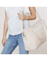 Sac à langer 24/48H en gaze de coton "Sable"