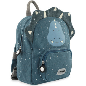 Sac à dos bébé (25 cm) en coton hydrofuge "Mr Triceratops" Trixie