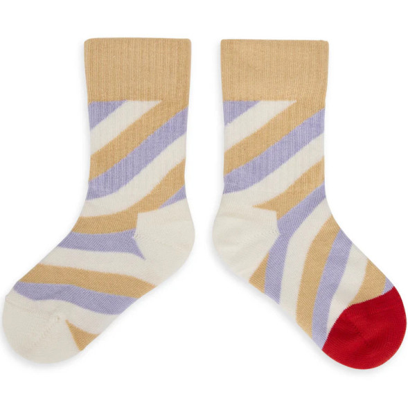 Chaussettes bébé et enfant en coton bio "Violette" Hello Hossy