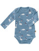 Body manches longues en coton bio "Dino"