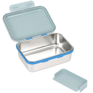 Boîte repas & goûter compartimentée en inox Sunny Explorer "Vert/Bleu" Lässig