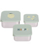 Boîtes à gouter en inox Happy Fruits "Citron" (x3)