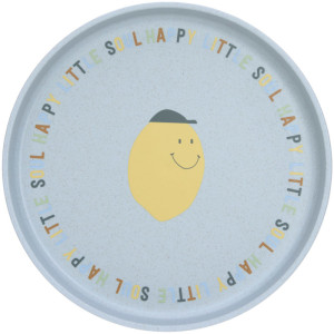 Assiette bébé anti-dérapante Happy Fruits "Citron" Lassig