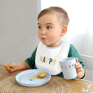 Assiette bébé anti-dérapante Happy Fruits "Citron" Lassig