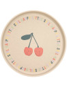 Assiette anti-dérapante Happy Fruits "Cerise"