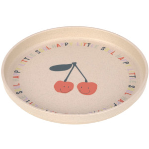 Assiette bébé anti-dérapante Happy Fruits "Cerise" Lassig
