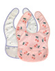 Bavoirs imperméables avec poche Happy Fruits "Cerise" (x2) (6-24 mois)