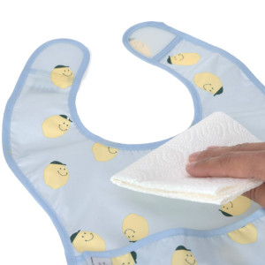 Bavoirs imperméables avec poche Happy Fruits "Citron" (x2) (6-24 mois)