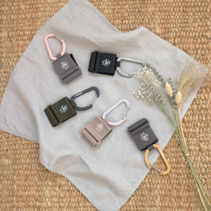 Crochets Attache Poussette avec mousqueton "Noir" (x2) lassig