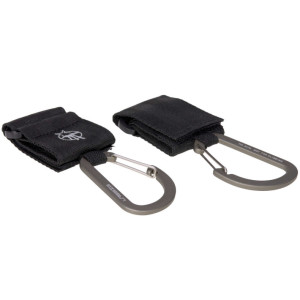 Crochets Attache Poussette avec mousqueton "Noir" (x2) lassig