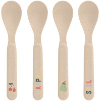 Set de 4 cuillères bébé Happy Fruits "Cerise" (x4)