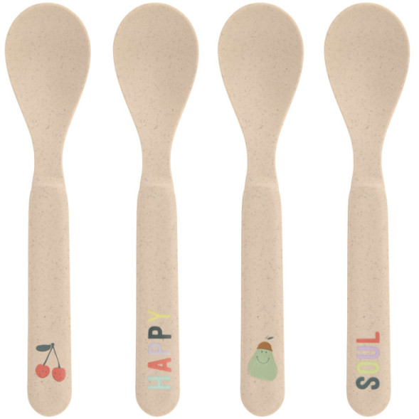 Set de 4 cuillères bébé Happy Fruits "Cerise" (x4)