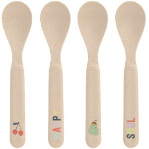 Set de 4 cuillères bébé Happy Fruits "Cerise" (x4)