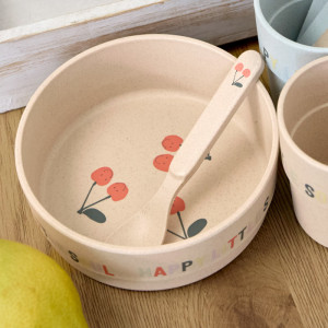 Set de 4 cuillères bébé Happy Fruits "Cerise" (x4)