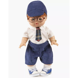 Casquette en velours "Bleu foncé" pour poupée Gordis Minikane