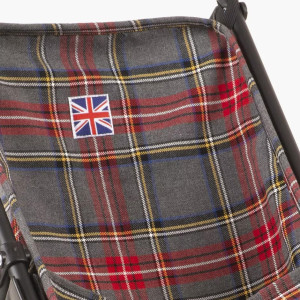 Poussette pour poupée et poupon "Tartan Gris" MInikane
