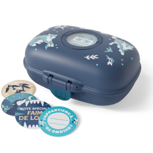 Boite à goûter MB Gram "Wolf Bleu" Monbento 