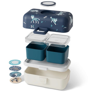 Boite Bento enfant MB Trésor "Wolf Bleu" Monbento