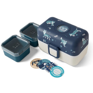 Boite Bento enfant MB Trésor "Wolf Bleu" Monbento