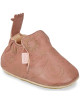 Chaussons bébé en cuir My Blublu "Astro Vieux Rose"