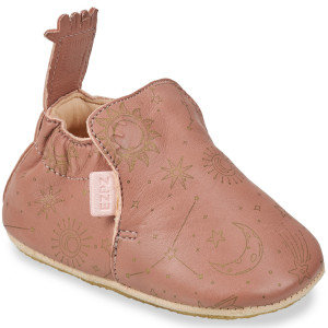 Chaussons bébé en cuir My Blublu "Astro Vieux Rose" Easy Peasy