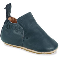 Chaussons bébé en cuir My Blublu "Denim"