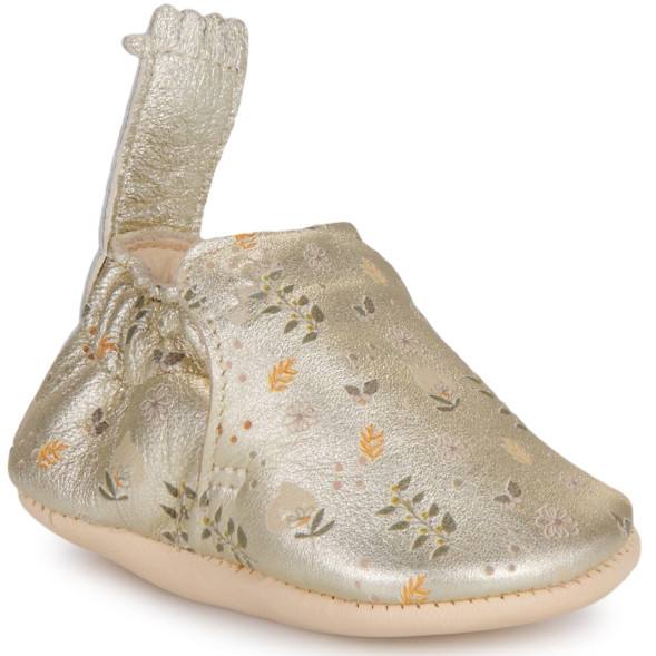 Chaussons bébé en cuir My Blumoo "Herbier Or"