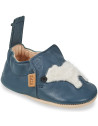 Chaussons bébé en cuir My Blumoo "Ourson Denim"