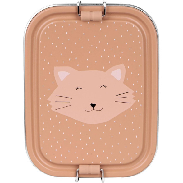 Boîte repas en inox "Mrs Chat" (800 ml)