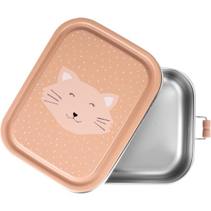Boîte repas en inox "Mrs Chat"
