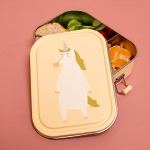 Boîte repas en inox "Mrs Licorne" (1200 ml)