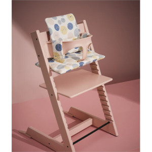  Chaise Haute évolutive en bois de hêtre Tripp Trapp "Rose Serein" Stokke