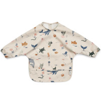 Bavoir manches longues imperméable (12-36 mois) "Sea Creature"
