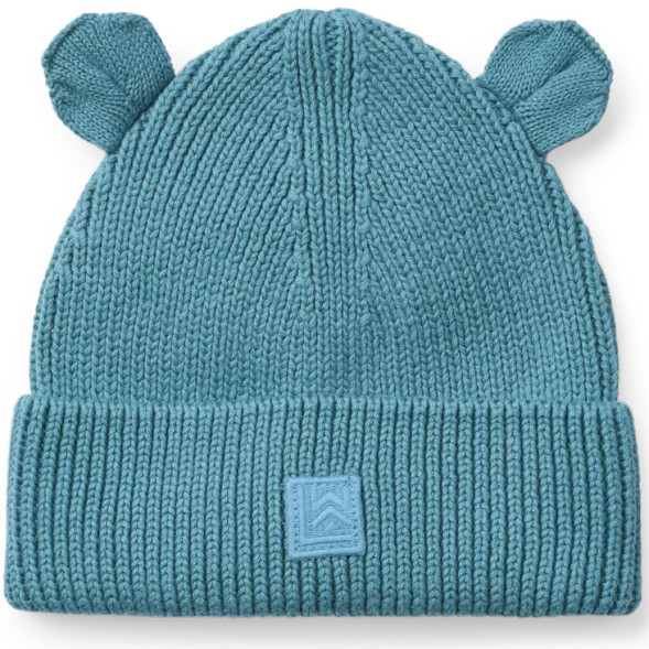Bonnet bébé en tricot coton bio Gina Ours "Oceanview"