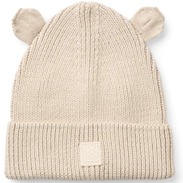 Bonnet bébé en tricot coton bio Gina Ours "Sandy"