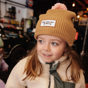 Bonnet en coton bio et polaire Color Block "Macaroon" (Bébé & Enfant) Hello Hossy