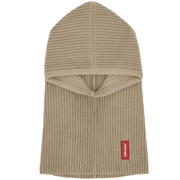 Cagoule bébé en coton bio Hoody "Latte" (9/18 mois)