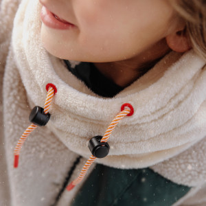 Cagoule bébé en polaire Warmy "Cream" (9/18 mois) Hello Hossy