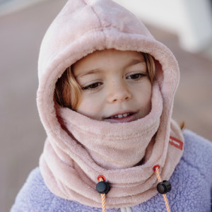 Cagoule bébé en polaire Warmy "Pink" (9/18 mois) Hello Hossy