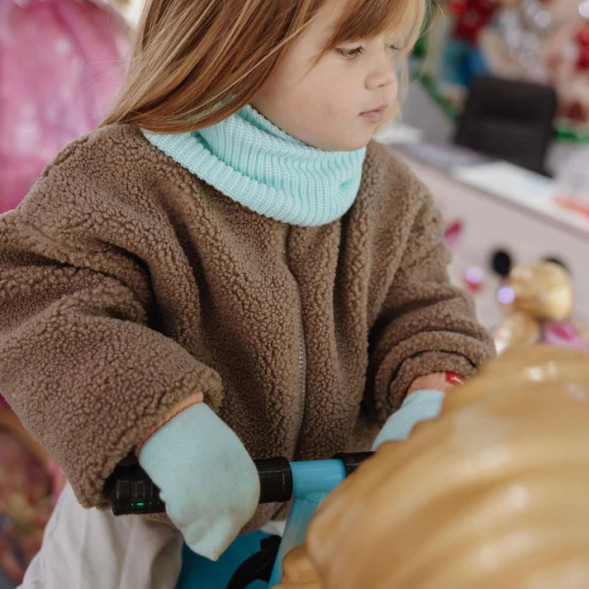 Moufles enfant en coton bio Hotty "Candy" (3/4 ans )