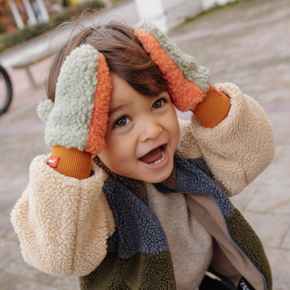 Moufles enfant en polaire Heaty "Jim" (3/4 ans )