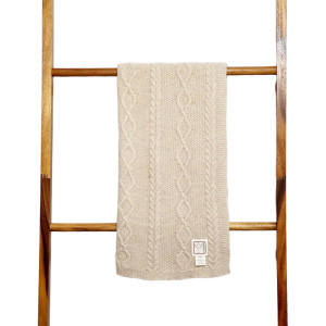 Couverture bébé en laine Merino Premium "Crème" (80x100 cm) Kaiser