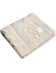 Couverture bébé en laine Merino Premium "Crème" (80x100 cm)