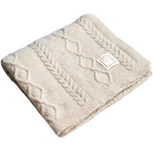 Couverture bébé en laine Merino Premium "Crème" (80x100 cm) Kaiser