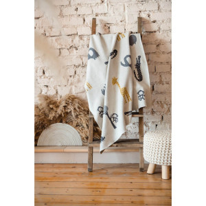Couverture bébé en tricot de coton bio "Animal" (80x100 cm) Kaiser